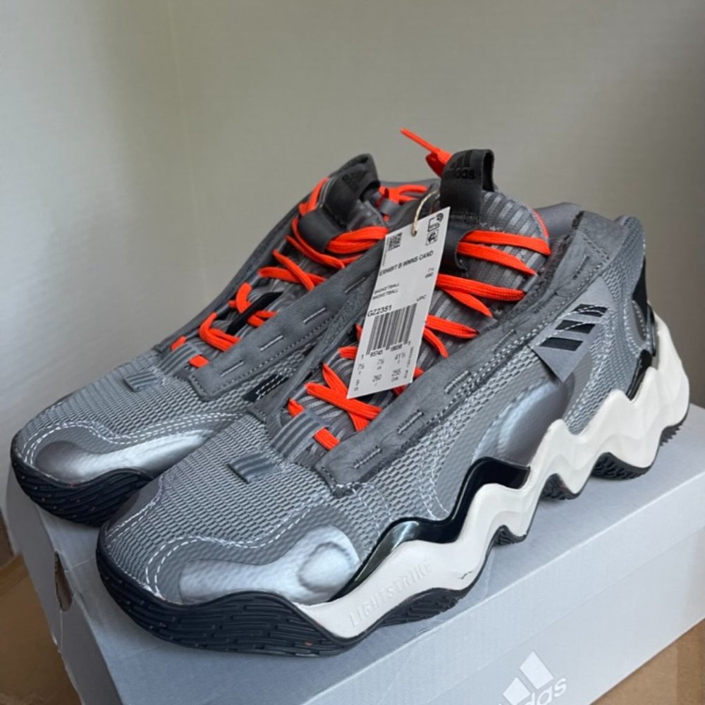 NEW ADIDAS EXHIBIT B CANDACE PE BASKETBALL SHOES GZ2351 SIZE 9, 9.5 GREY